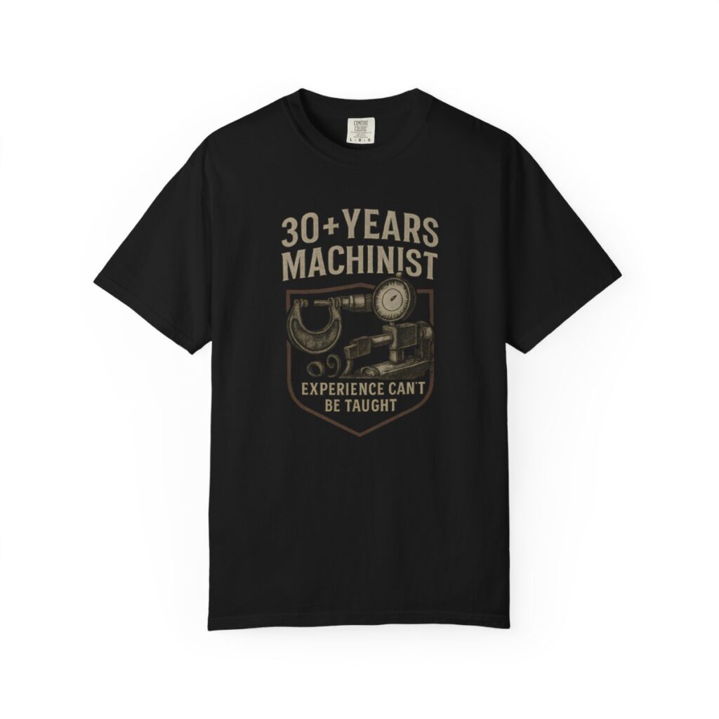 30+ Years Machinist Experience Can't Be Taught Tee