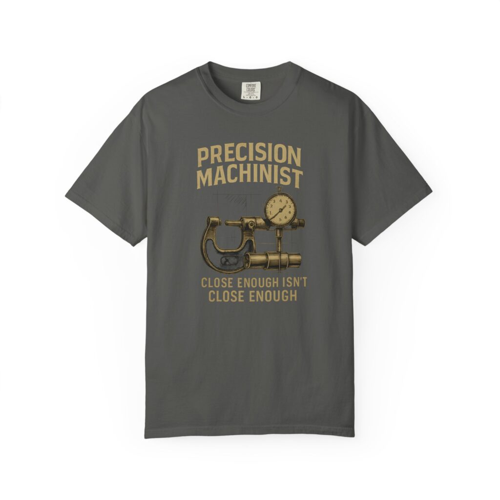 Precision Machinist Close Enough Isn't Close Enough Tee