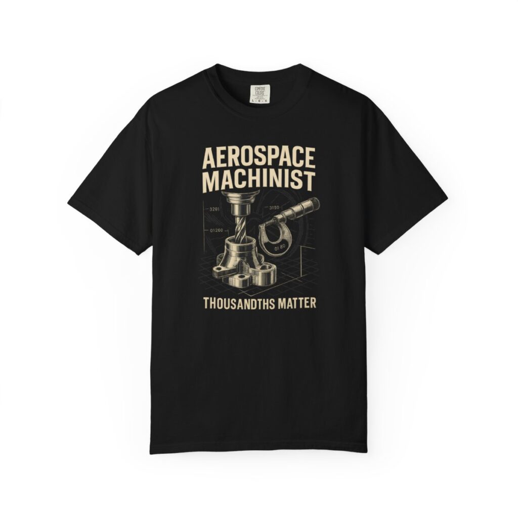 Aerospace Machinist Thousandths Matter Tee