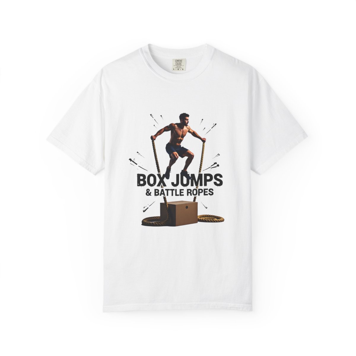 Box Jumps & Battle Ropes Tee