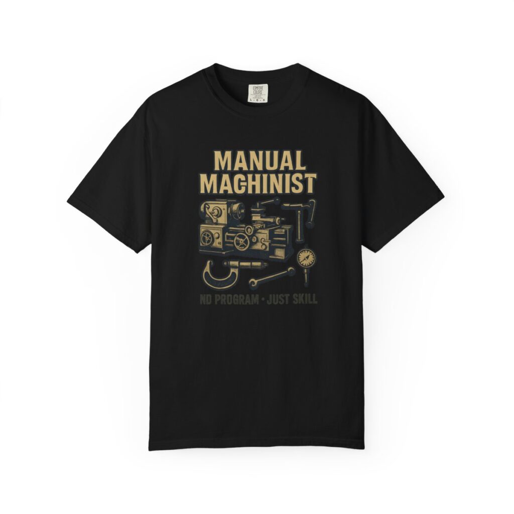 Manual Machinist No Program • Just Skill Tee