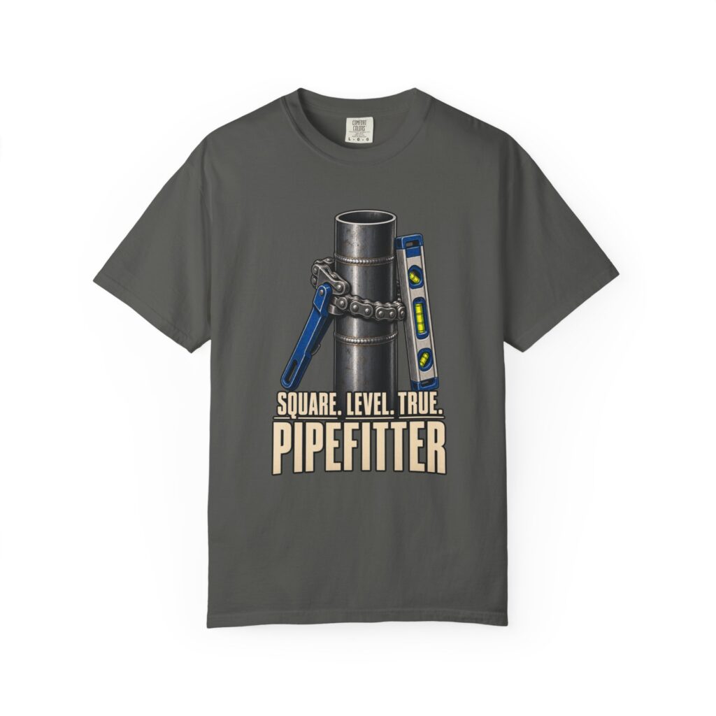 Square. Level. True. Pipefitter Tee