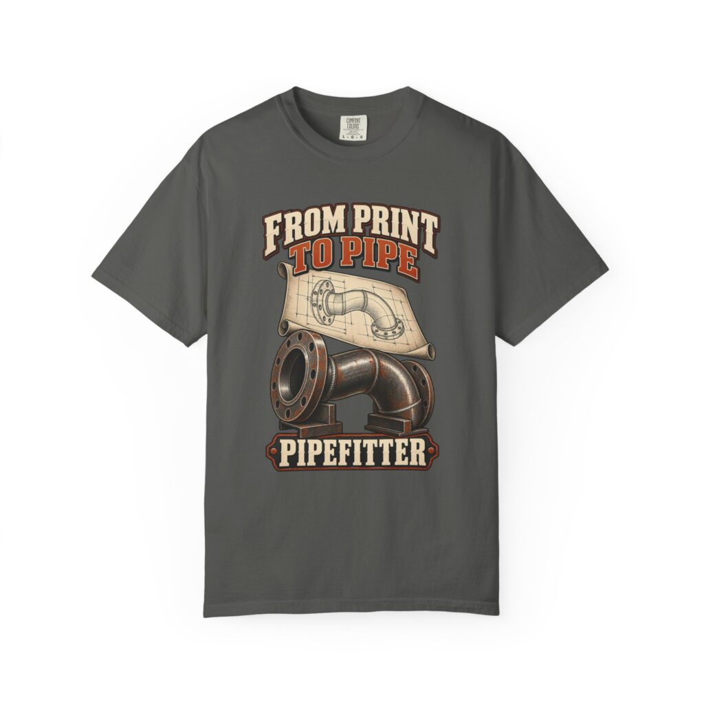 From Print To Pipe Pipefitter Tee