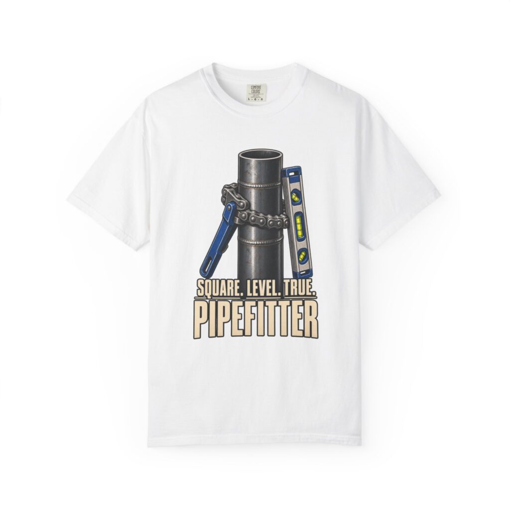 Square. Level. True. Pipefitter Tee